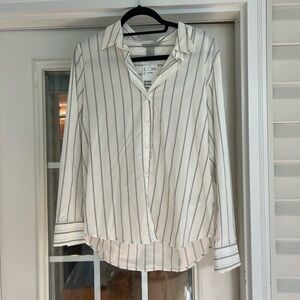 H&M Long Sleeve Striped Blouse
